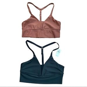 2 x Aerie XS Razorback sports bra T back NWT